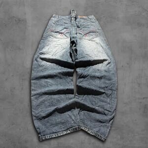 Y2K Baggy Wide Leg Blue Eddie Domani Raver 2000s‎ Jeans